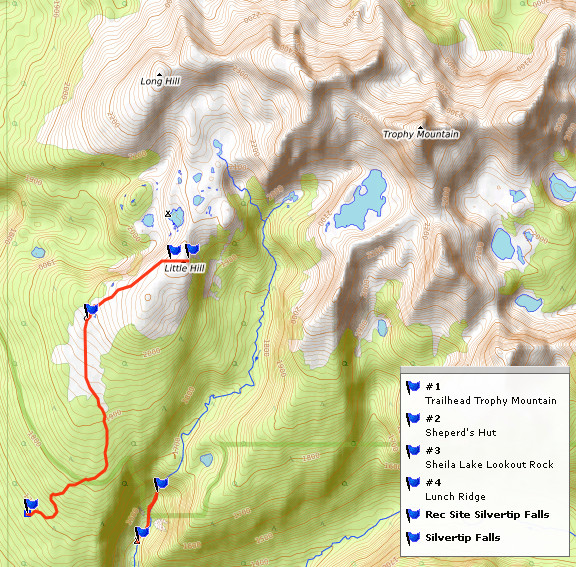 Trophy Mountain Meadows und Silvertip Trails